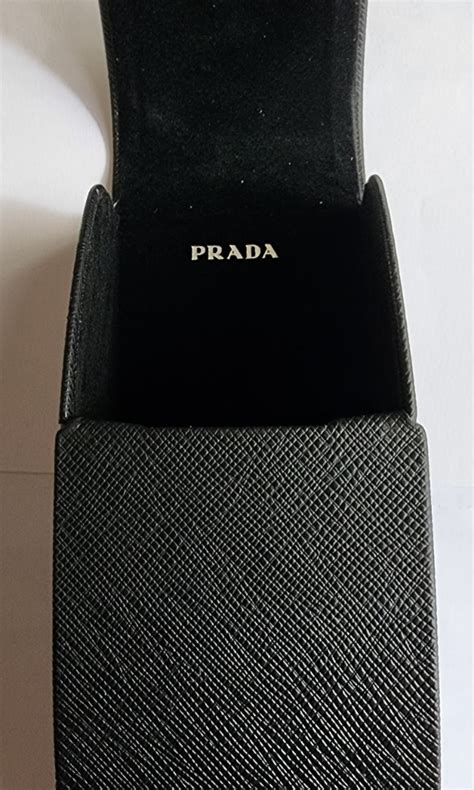 prada spectacle case|prada authentic hard sunglasses case.